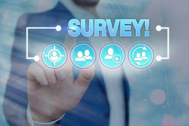 El yazısı metin yazma Anketi. Önceden tanımlanmış bir gruptan veri toplamak için kullanılan kavram anlamı araştırma yöntemi.