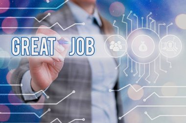 Kelime yazarlığı harika bir iş. Birini iyi yaptığı bir şey için övmek için kullanılan iş konsepti..