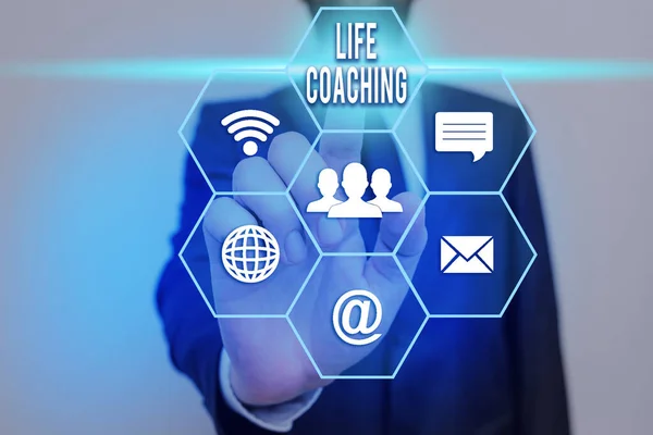 Text sign showing Life Coaching. Conceptual photo an individual employed to help showing attain their goals in career.