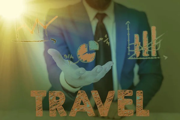 Az utazást bemutató levél. Üzleti fotó, amely bemutatja a távolabbi földrajzi helyek közötti elmozdulást. — Stock Fotó