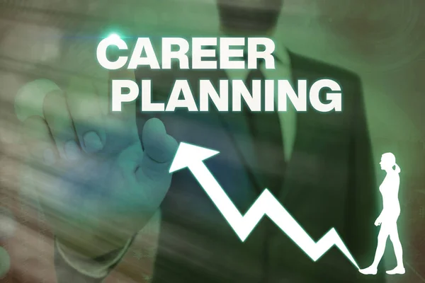 Handwriting text writing Career Planning. Concept meaning Strategically plan your career goals and work success.