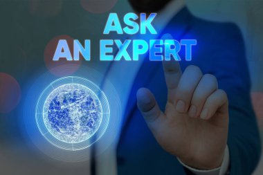 Ask An Expert 'ı gösteren kavramsal el yazısı. NASA tarafından desteklenen bu görüntünün bilgili veya bilgili unsurları hakkında bilgisi olan birine iş fotoğrafı metni danışın..