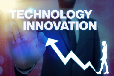 El yazısı Teknoloji İnovasyonu. Kavram, önemli teknolojik ürün değişiklikleri anlamına gelir.