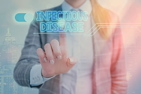 Woord schrijven tekst Infectieziekte. Business concept voor veroorzaakt door pathogene micro-organismen, zoals virussen, en meer. — Stockfoto