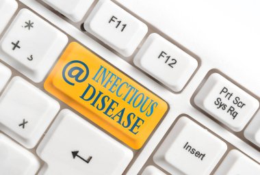 Bulaşıcı Hastalık belirtileri var. Virüsler gibi patojenik mikroorganizmaların sebep olduğu kavramsal fotoğraf ve daha fazlası..