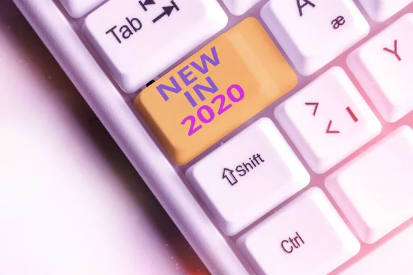 Word writing text New In 2020. Business concept for what will be expecting or new creation for the year 2020. — Stock Photo, Image