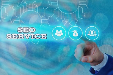 Seo Servisini gösteren bir not yazıyorum. Web sitesinin görünürlüğünü arttırmak için iş fotoğrafı gösterme teknikleri ve prosedürleri.