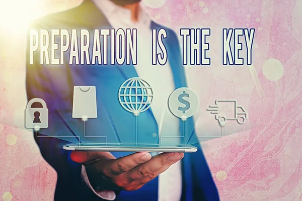 Anahtar, el yazısı hazırlık metni. Kavram, hataları azaltır ve faaliyetleri kısaltır demek..