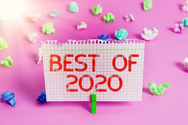 2020 'nin en iyi el yazısı metni. Kavram, 2020 'de büyük ve muhteşem şeyler ve olaylar meydana geldi..