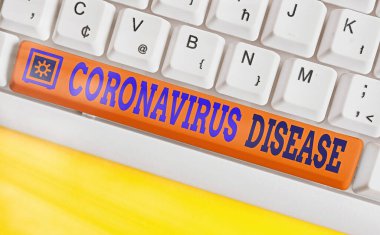 Coronavirüs Hastalığı belirtileri. SARSCoV2 virüsünün yol açtığı hastalık olarak tanımlanan kavramsal fotoğraf.