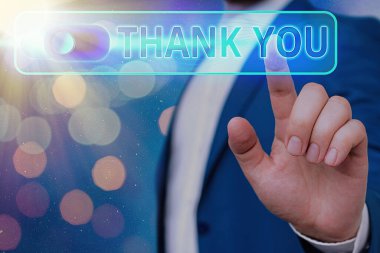 El yazısı. Teşekkür ederim. Bir hediye veya hizmet kabul ederken kullanılan kibar bir ifade anlamına gelir..