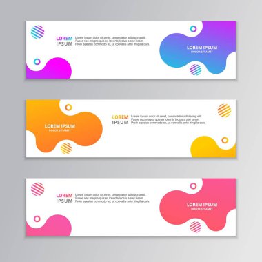 Soyut Sancak Şablonu, Modern Tasarım Arkaplanı, Dinamik Akışkan Gradyanı