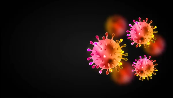 Coronavirus 2020 Wuhan Virus Coronavirus Ausbruch Und Coronaviren Grippe Hintergrund — Stockvektor