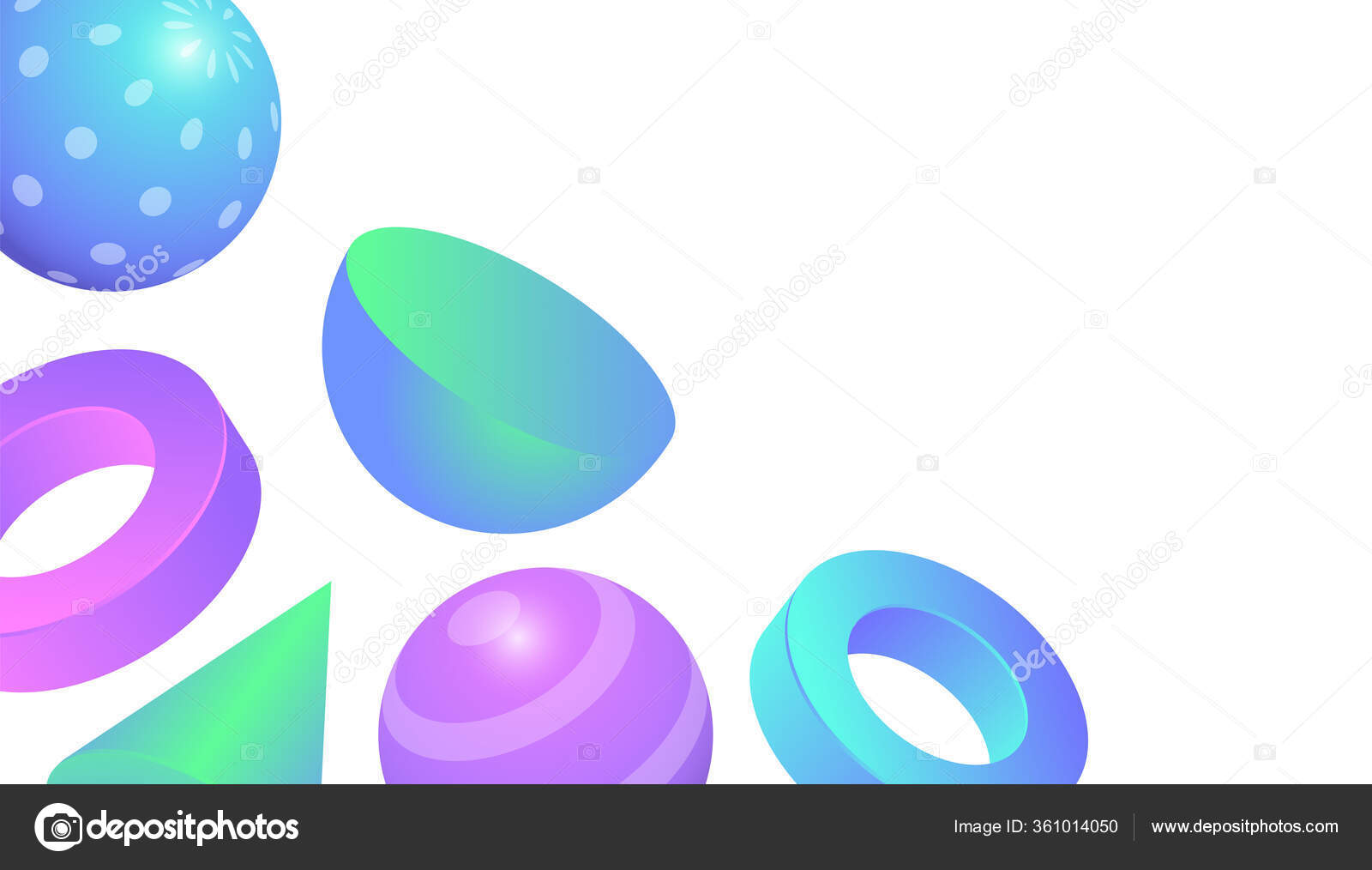 ポスター バナーベクトルテンプレートに適用可能なパステルグラデーションカラーの3d幾何学的形状の背景 ストックベクター C Gilz R