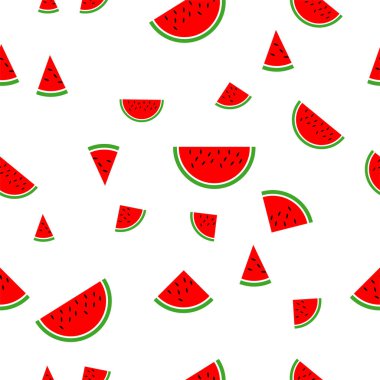 Karpuz desen beyaz arka plan.