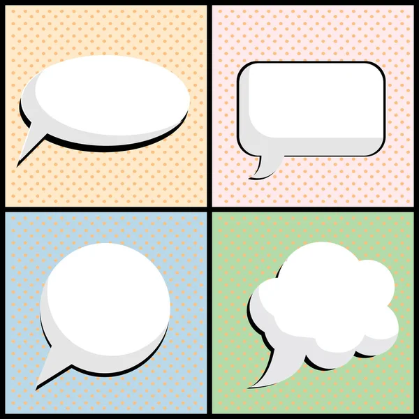 Pop sanat stil vektör konuşma balonu.