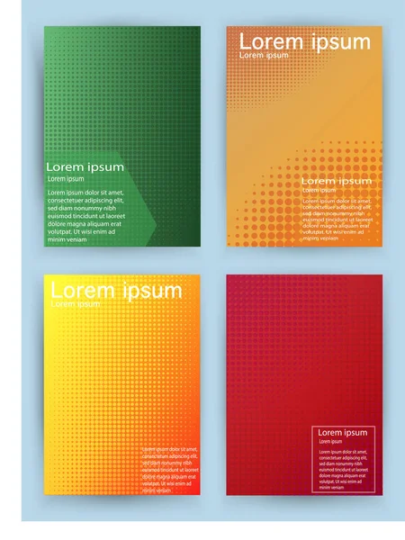 Kapakları tasarımı. Geometrik noktalı resim gradients.vector