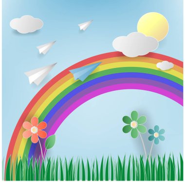 Roket başlatmak kadar kağıt sanat.