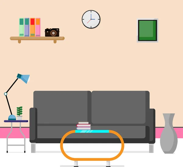 Düz sahne tasarım Inteior Resepsiyon odasında.