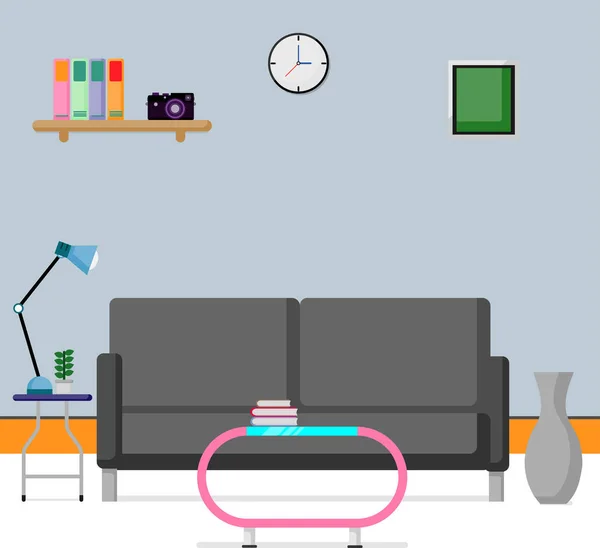 Düz sahne tasarım Inteior Resepsiyon odasında.