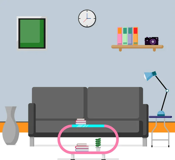 Düz sahne tasarım Inteior Resepsiyon odasında.