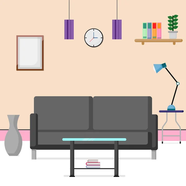 Düz sahne tasarım Inteior Resepsiyon odasında.