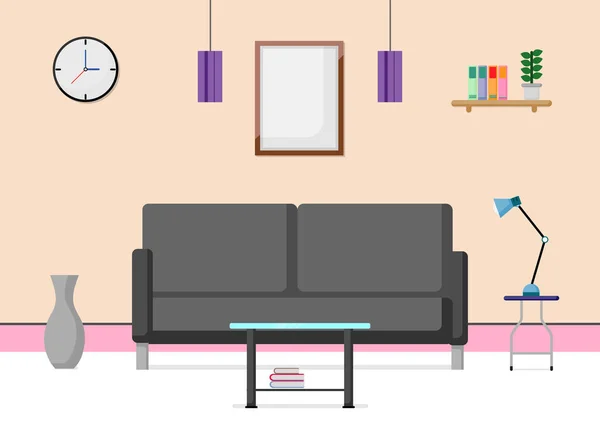 Düz sahne tasarım Inteior Resepsiyon odasında.