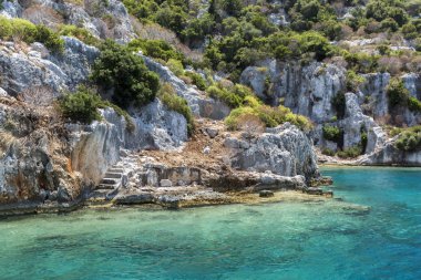 Antik batırıldı kent Kekova, kaş, Antalya