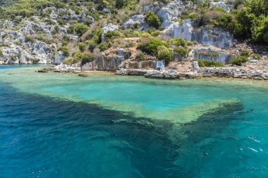 Antik batırıldı kent Kekova, kaş, Antalya
