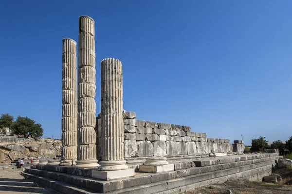 Στήλες στην αρχαία πόλη Λητώον, Μούγλα — Φωτογραφία Αρχείου