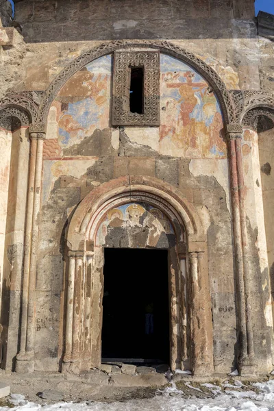 Fresker av Tigran Honents kyrkan i Ani antika staden, Kars, Turk — Stockfoto