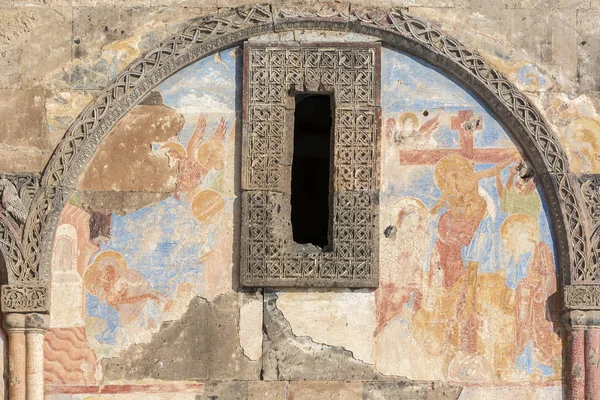 Affreschi del Tigran Onorificenze chiesa di Ani antica città, Kars, Turco — Foto Stock