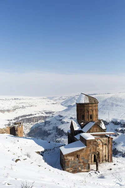 Tigran Honents kyrka i Ani antika staden, Kars, Turkiet — Stockfoto