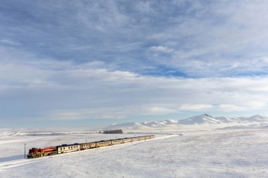 Tren ve peyzaj Kars, Türkiye'de