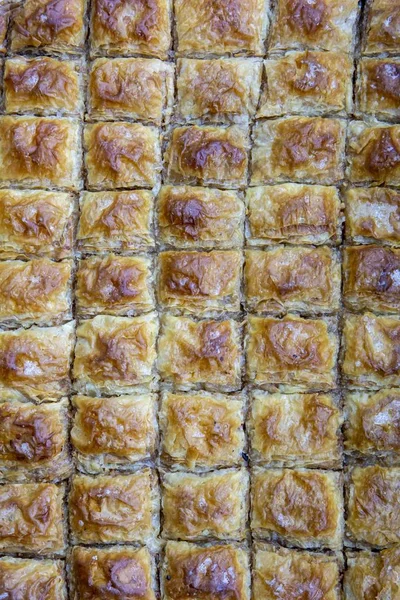 Close-up view of traditional baklava from Turkish cisine — Stock Photo, Image