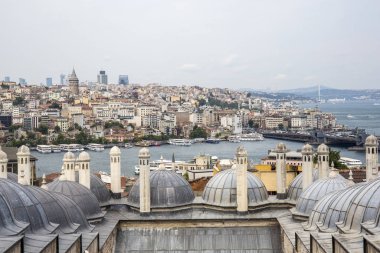 İstanbul, Türkiye 'deki Süleyman Cami Kompleksi ve Boğazı