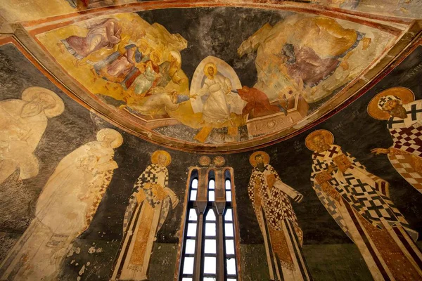 Uitzicht vanaf de fresco 's in Chora Church in ıstanbul — Stockfoto
