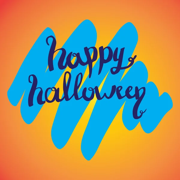 Happy Halloween napis ilustracja projekt karty z pozdrowieniami — Zdjęcie stockowe
