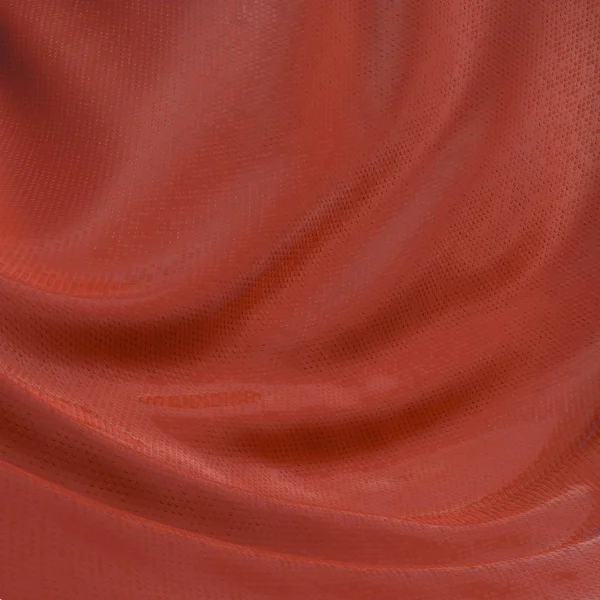 Paño de seda de lujo rojo abstracto y brillante en forma de onda líquida con pliegues. Fondo de material satinado o terciopelo en color Lava exuberante popular. ilustración 3d — Foto de Stock