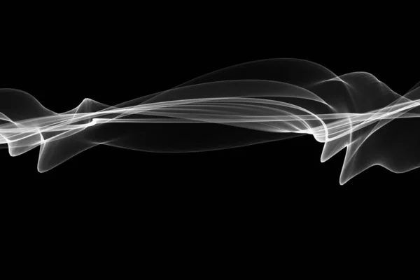 Absztrakt fehér tűz füst keret felett copyspace a szöveg és a design a fekete háttér — Stock Fotó