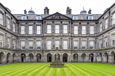 İç quadrangle Holyrood Sarayı Edinburgh, Büyük Britanya