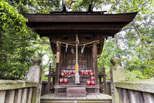 Subsantuário de Sugawara no Michizane no santuário de Achi em Kurashiki, Japão — Fotografia de Stock
