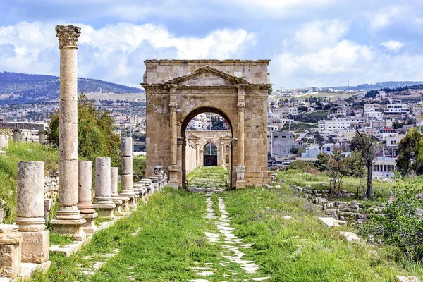 Kuzey Tetrapylon: Jerash, Jordan. — Stok fotoğraf