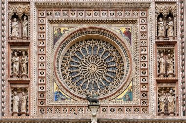 Orvieto Katedrali Merkezi gül pencere, İtalya
