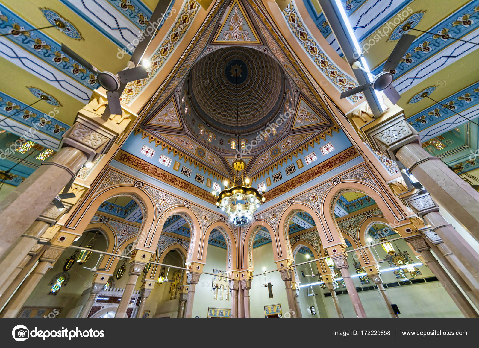 Jumeirah Moschee Interieur In Dubai Redaktionelles