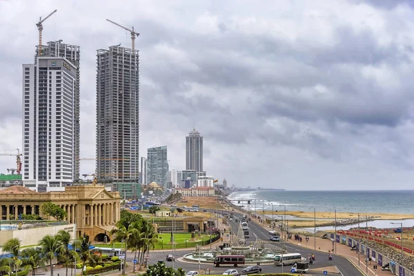 Colombo Fort manzarası fırtınalı havada, Sri Lanka