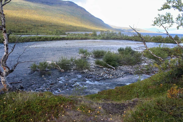 Überblick Über Den Kungsleden Der Arktischen Tundra Abisko Nationalpark Nordschweden — Stockfoto