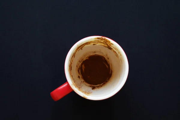 Taza de café sobre fondo negro — Foto de Stock