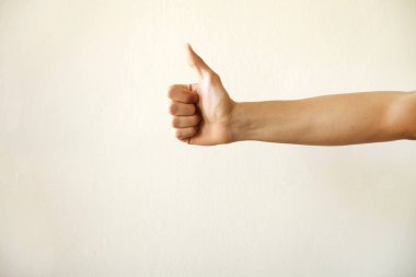 Adam izole el eski arka plan