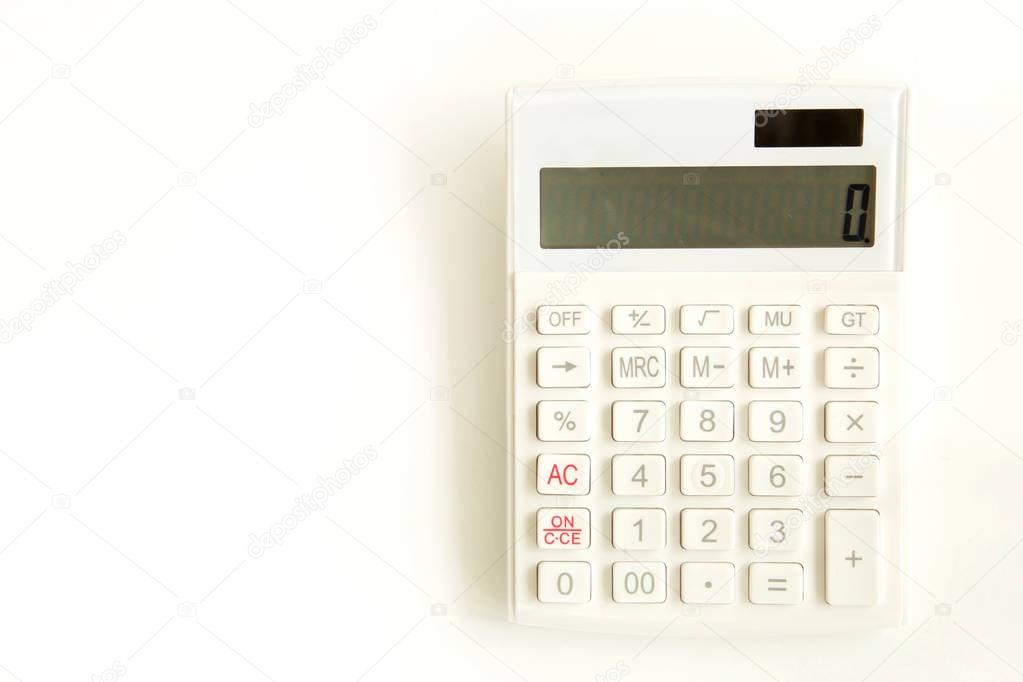 Calculator on the table